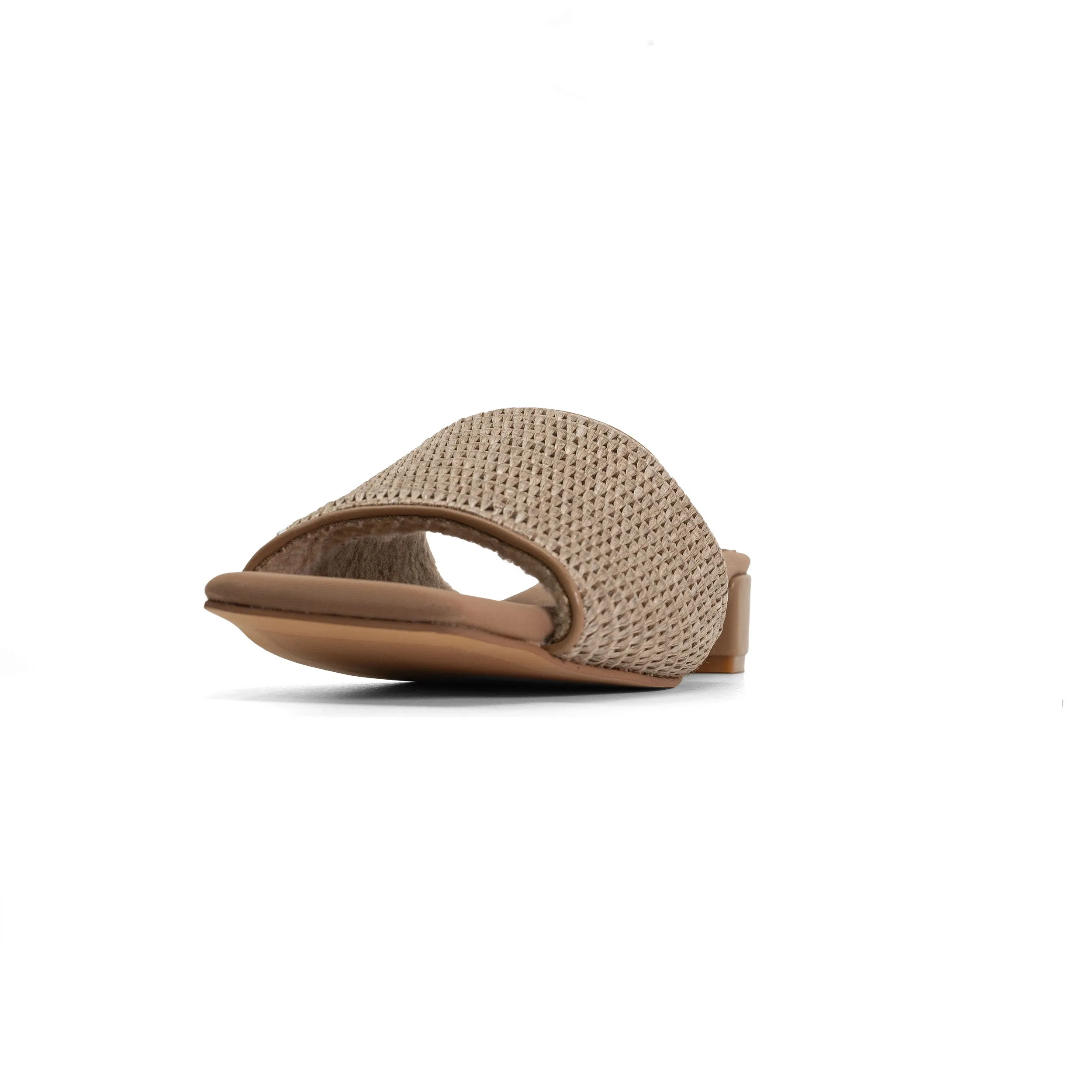 ROAM RAFFIA SQUARE HEEL NATURAL