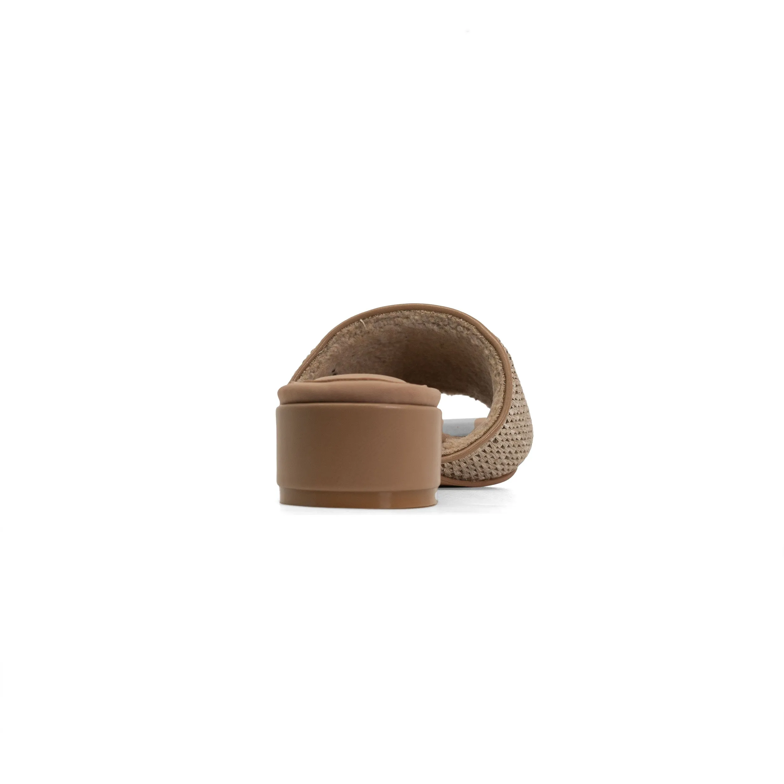 ROAM RAFFIA SQUARE HEEL NATURAL