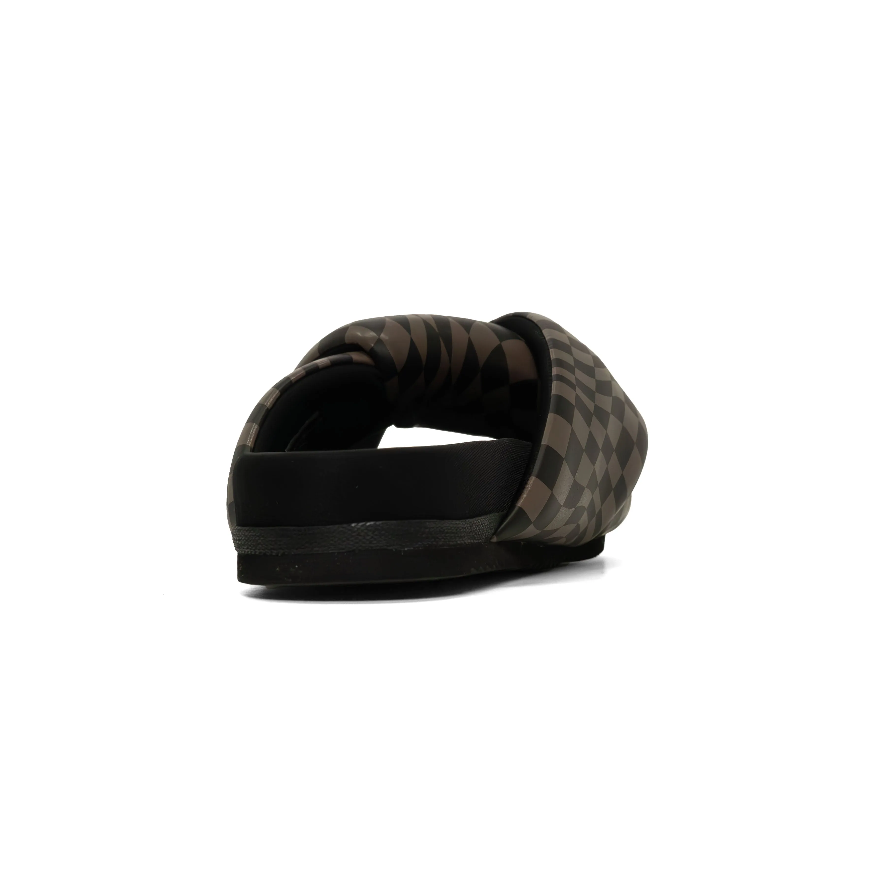 ROAM WAVY CHECK FOLDY BLACK & TAUPE VEGAN LEATHER