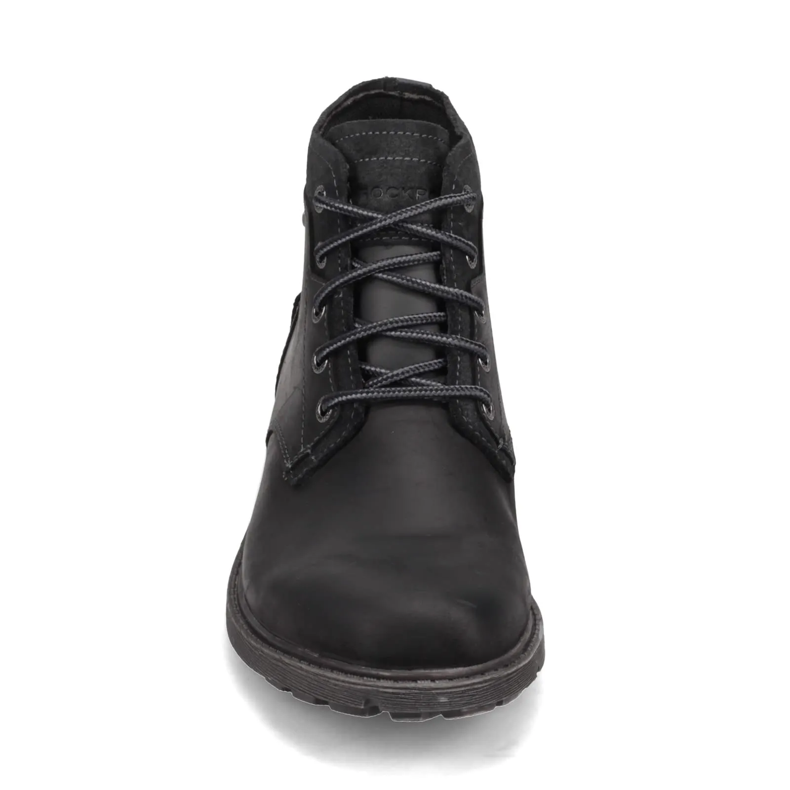 Rockport Men's Rugged Bucks II Chukka Boot, Black Leather/Suede, 13 M US