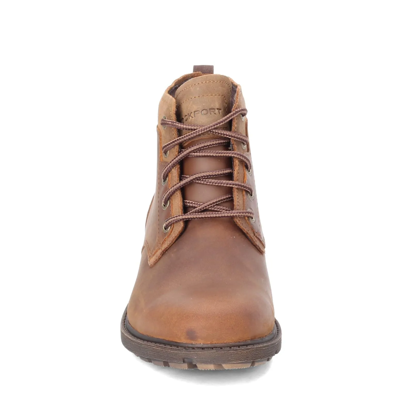 Rockport Men's Rugged Bucks II Chukka Boot, Black Leather/Suede, 13 M US