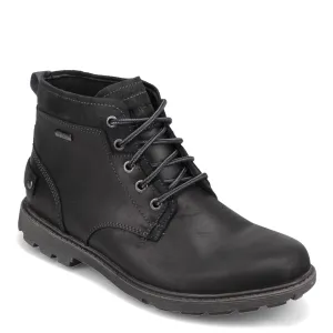 Rockport Men's Rugged Bucks II Chukka Boot, Black Leather/Suede, 13 M US