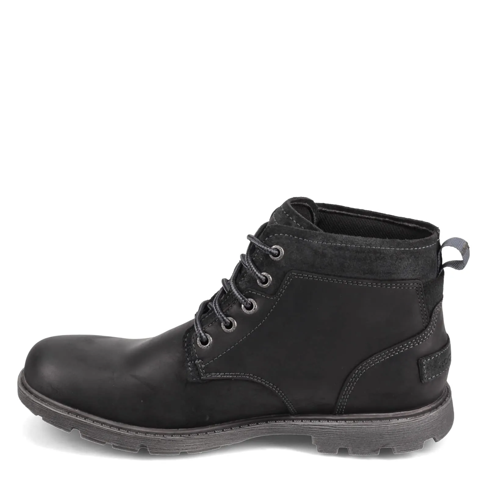 Rockport Men's Rugged Bucks II Chukka Boot, Black Leather/Suede, 13 M US
