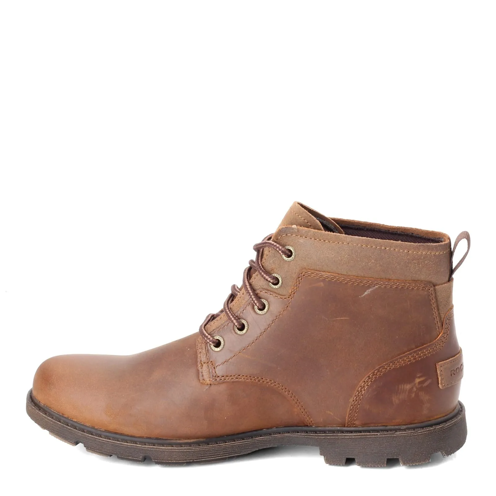 Rockport Men's Rugged Bucks II Chukka Boot, Black Leather/Suede, 13 M US