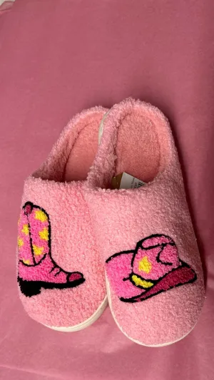 Rodeo Queen Super Fuzzy Slipper Slides
