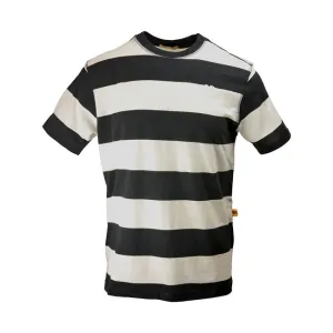 ROEG CODY STRIPED T-SHIRT BLACK/WHITE