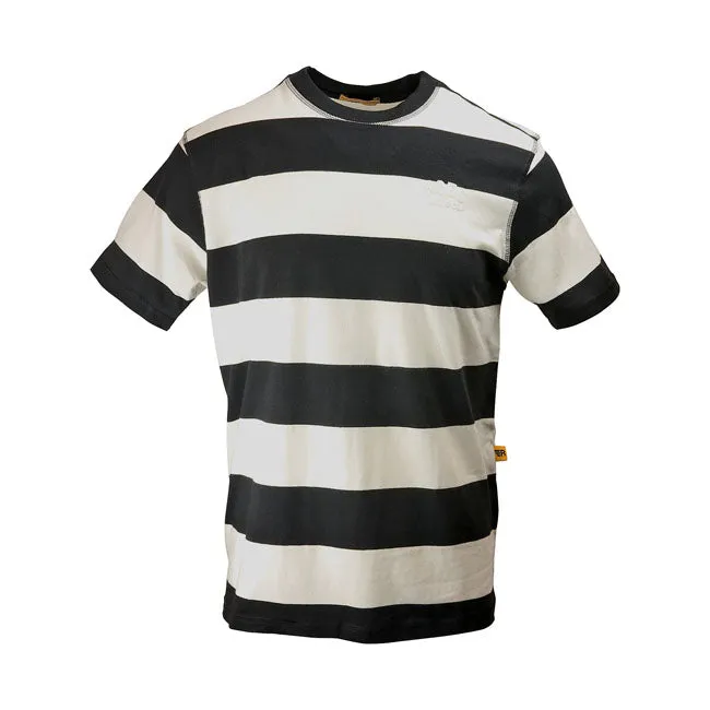 ROEG CODY STRIPED T-SHIRT BLACK/WHITE