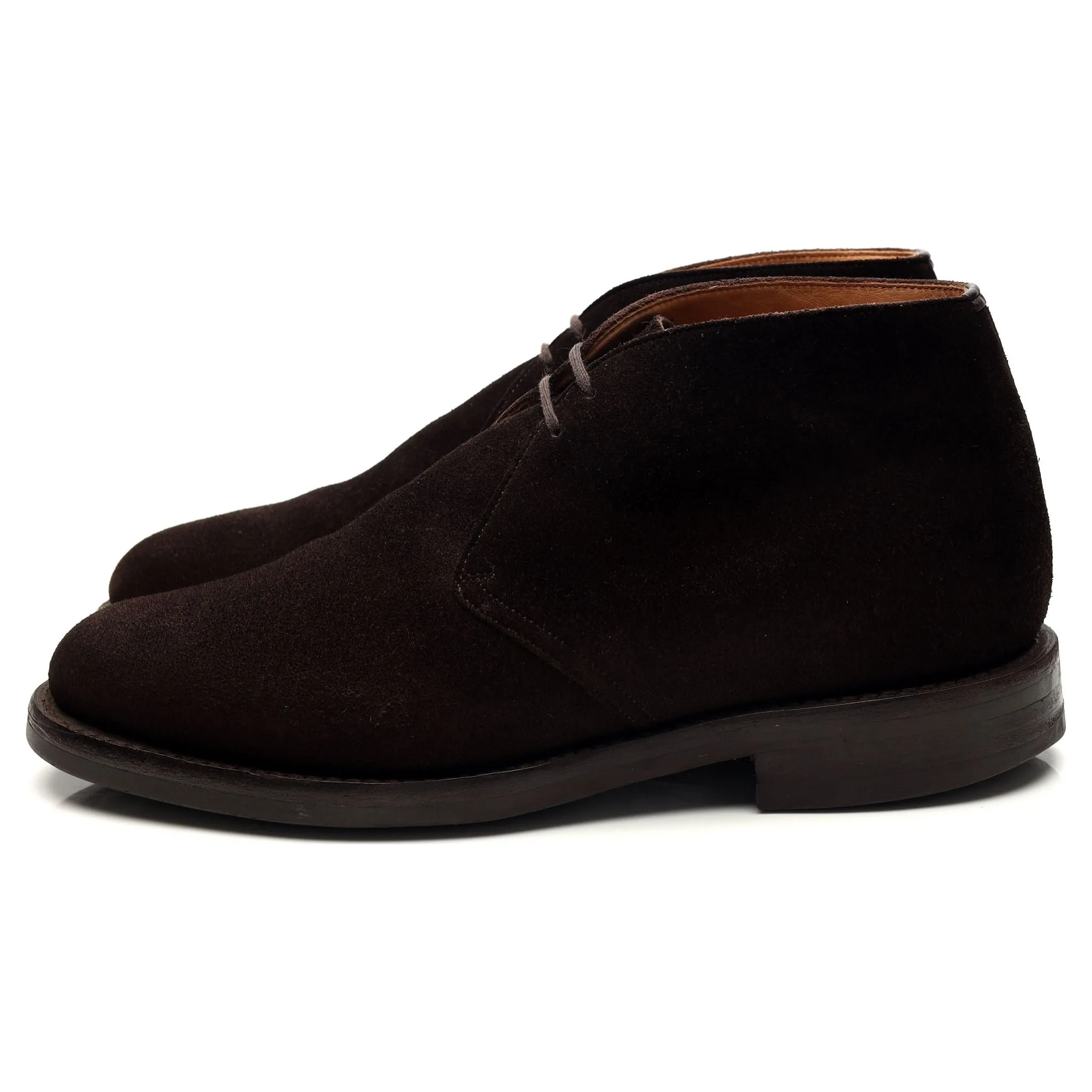 'Ryder 3' Dark Brown Suede Chukka Boots UK 6.5 F