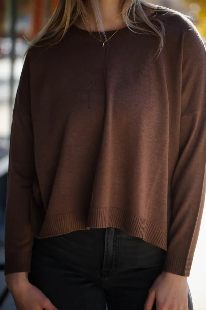 Rylie Sweater- Brown