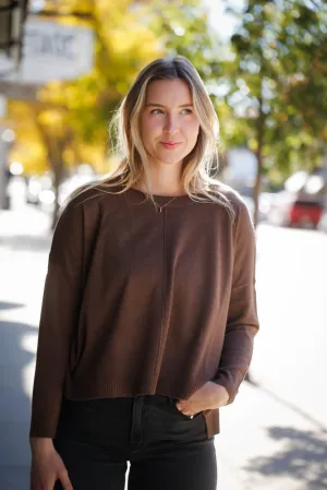 Rylie Sweater- Brown