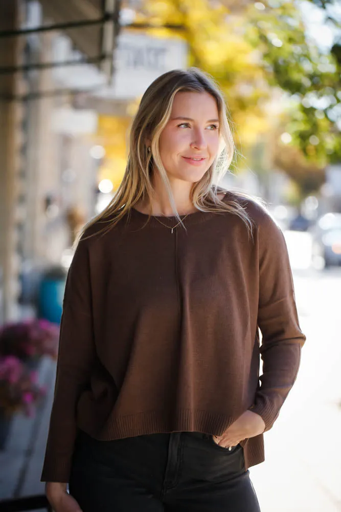 Rylie Sweater- Brown