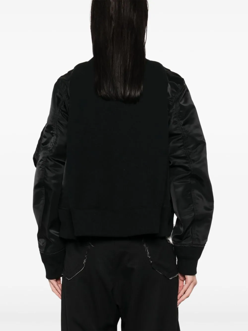 Sacai Cotton and Nylon Crewneck tröja