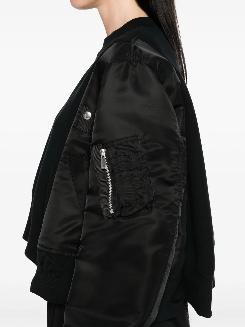 Sacai Cotton and Nylon Crewneck tröja