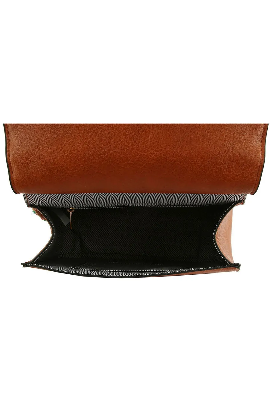 Saddle Crossbody Bag With Guitar Strap