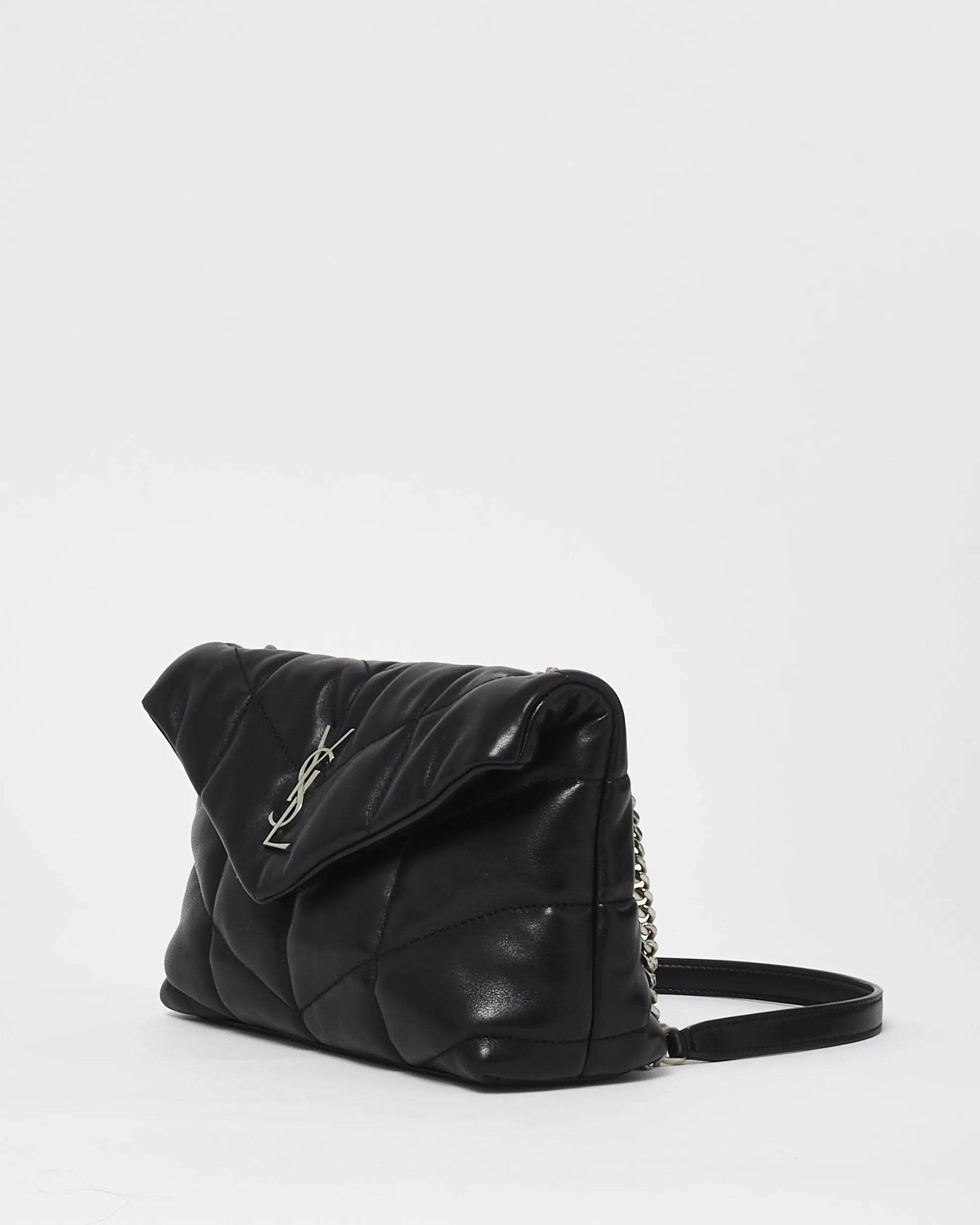 Saint Laurent Black Nappa Leather Toy Puffer Shoulder Bag