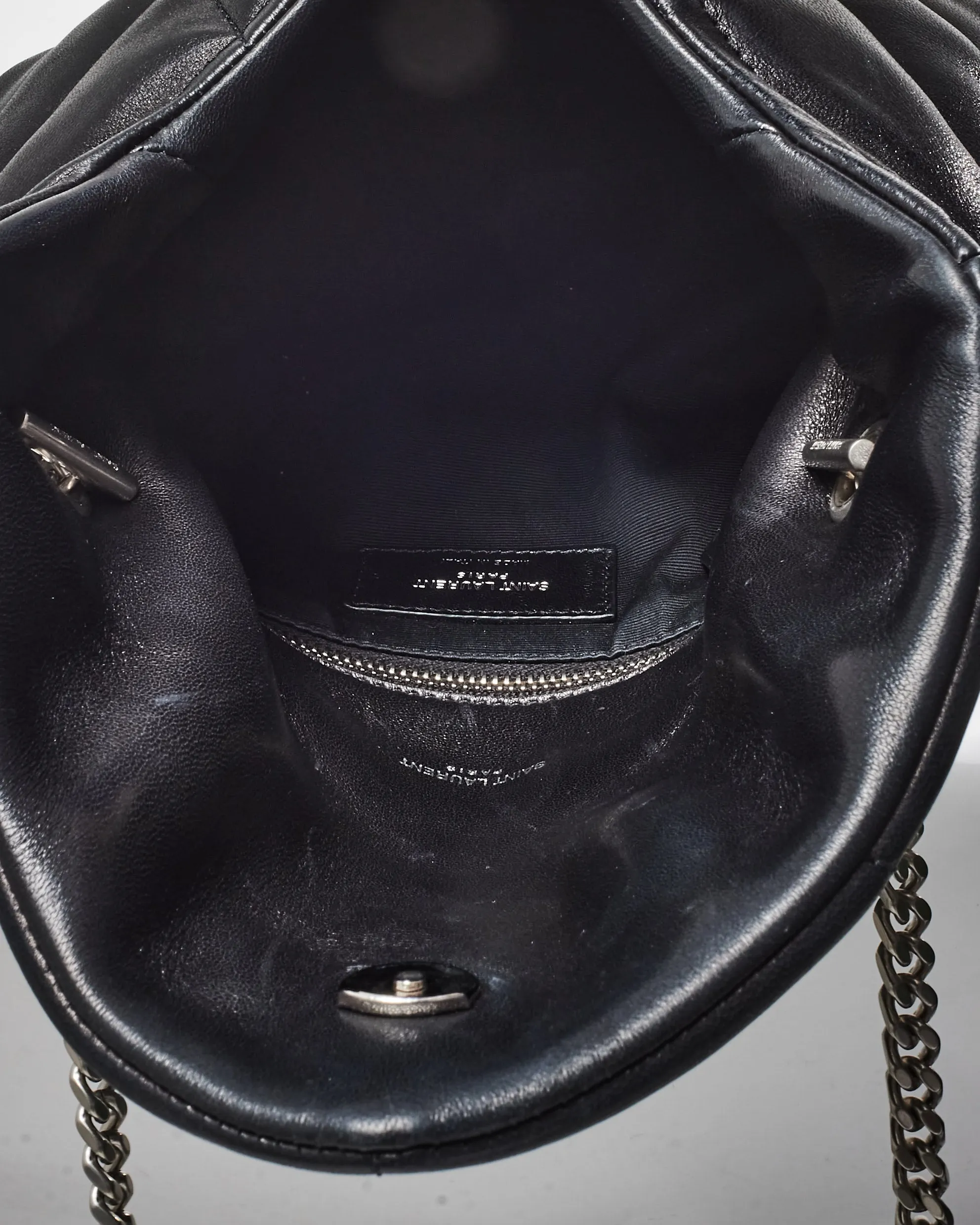 Saint Laurent Black Nappa Leather Toy Puffer Shoulder Bag