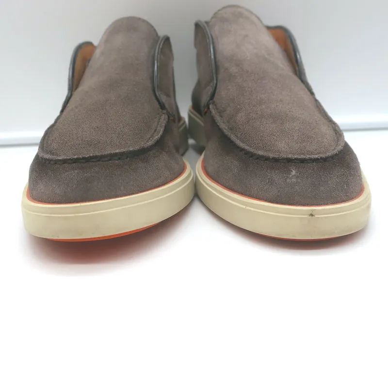 Santoni Slip-On Chukka Boots Taupe Suede Size US 7