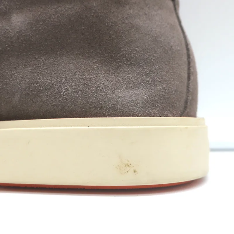 Santoni Slip-On Chukka Boots Taupe Suede Size US 7
