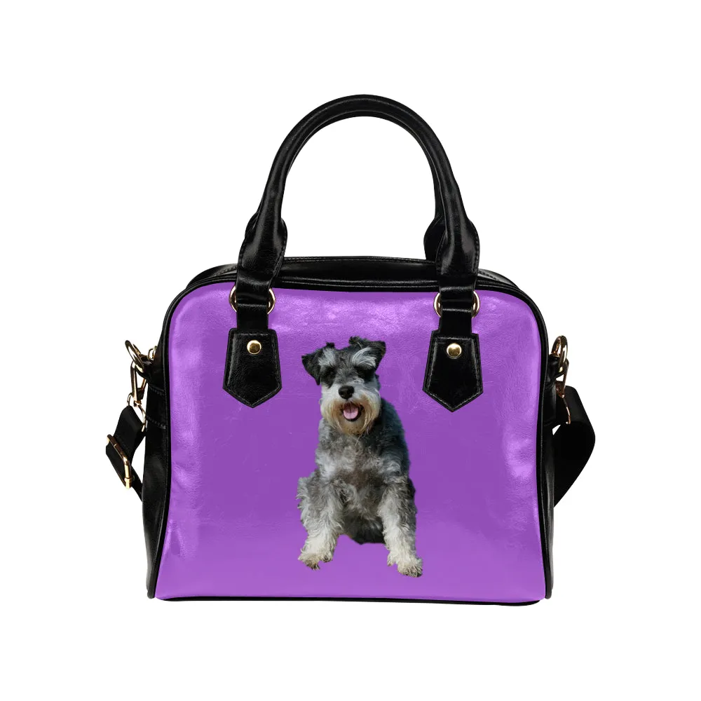 Schnauzer Shoulder Bag - Purple