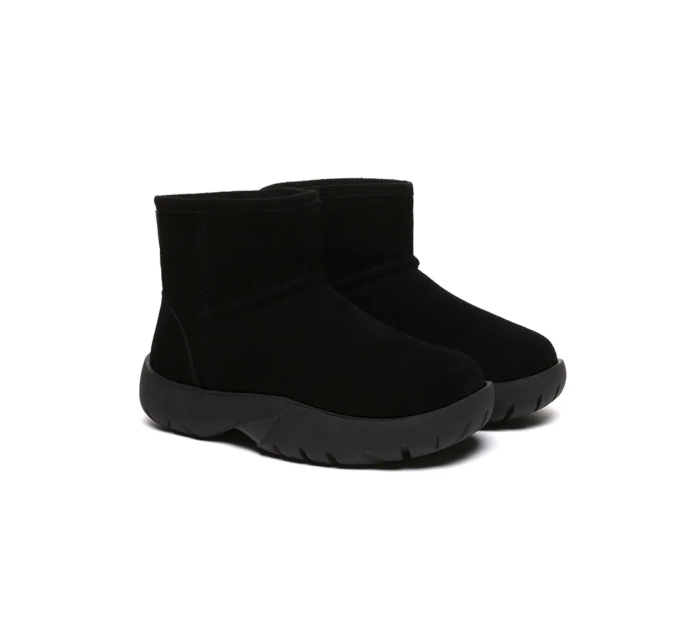 Sheepskin Wool Ankle Chunky Mini Classic Boots Salma