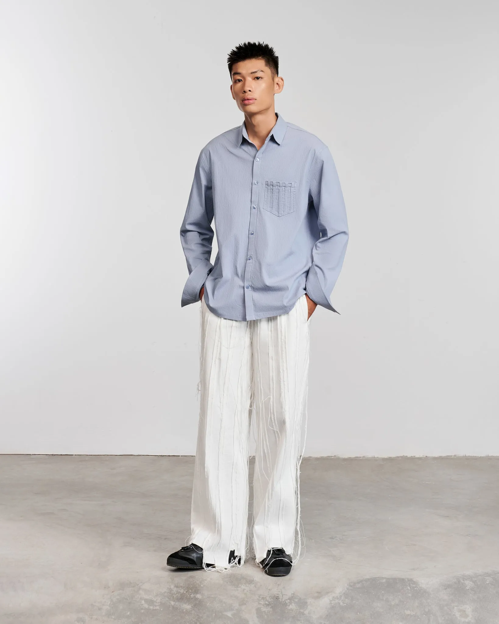 Shirt With Stripe Pocket