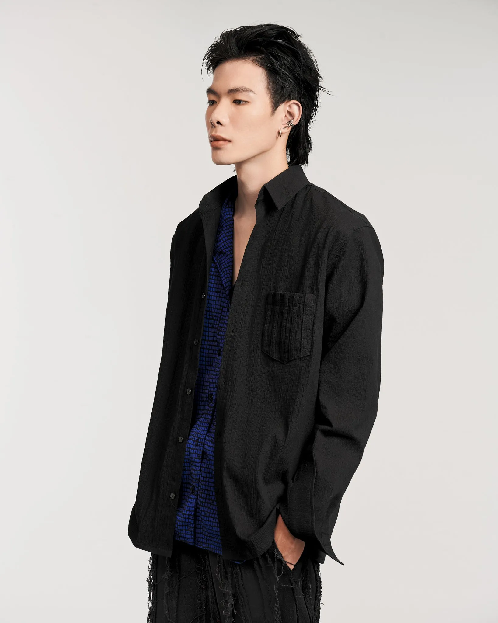 Shirt With Stripe Pocket