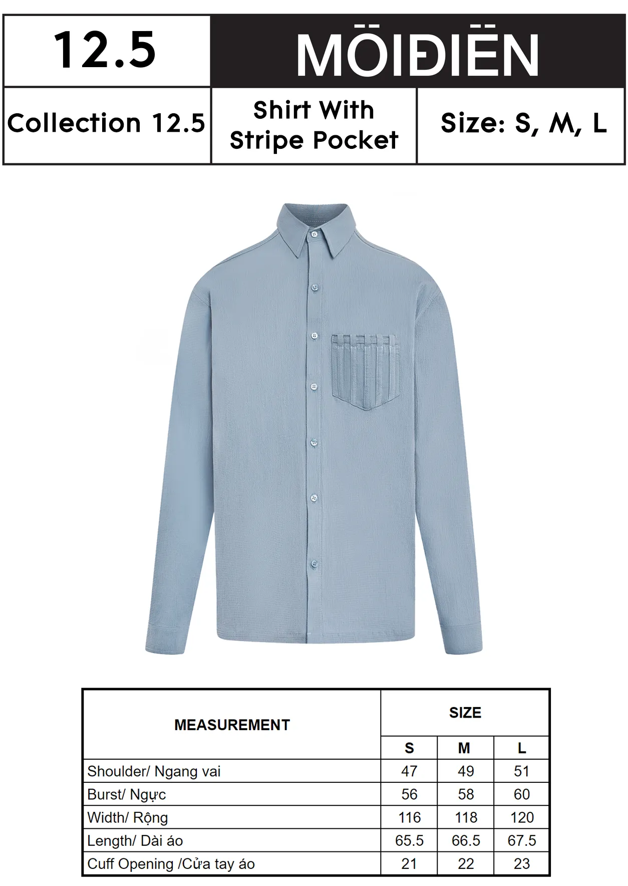 Shirt With Stripe Pocket