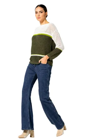 SIDE LEG DETAIL BOOTCUT JEANS