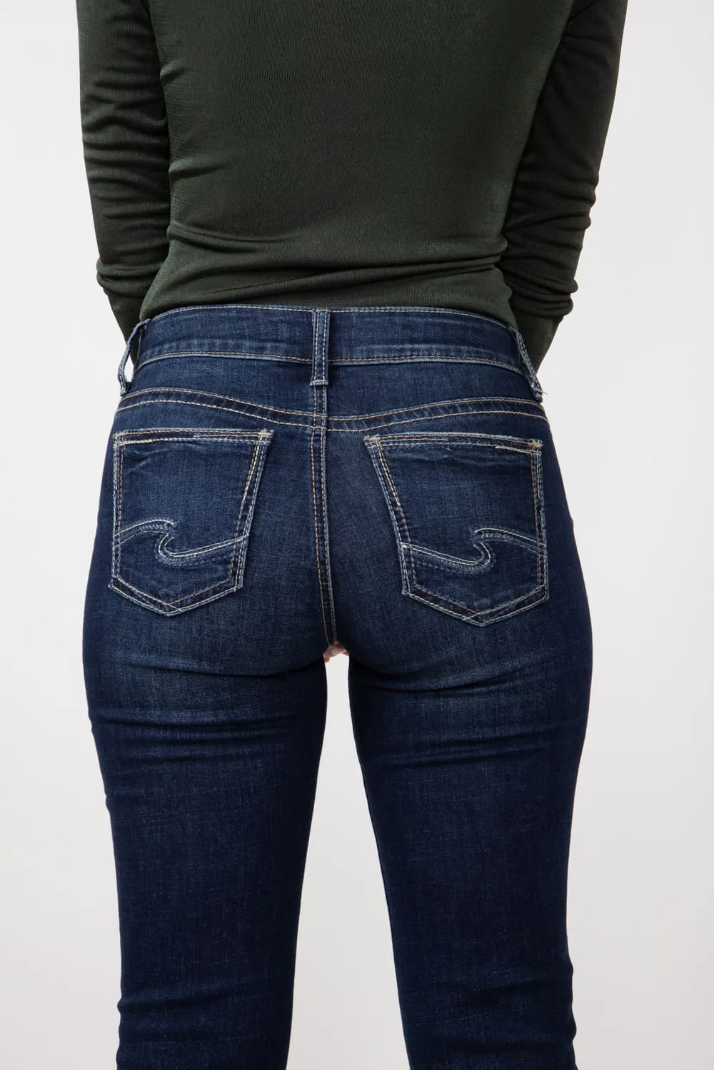 Silver Jeans Mid Rise Suki Slim Bootcut Jeans for Women | L93616CVS421