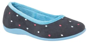 Sleepers LS343C Womens Dotted Ballerina Slipper