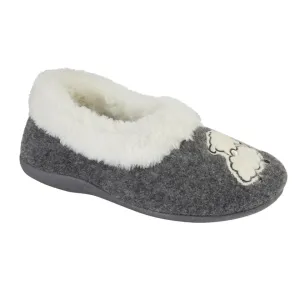 Sleepers LS856F Womens Faux Fur Cuff Sheep Slipper