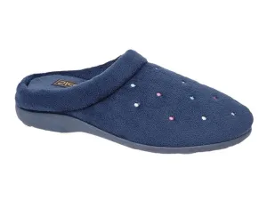Sleepers LS964C Ladies Memory Foam Cuff Mule Slipper