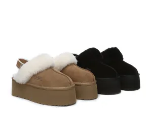 Slingback Platform Slippers Muffin Plus