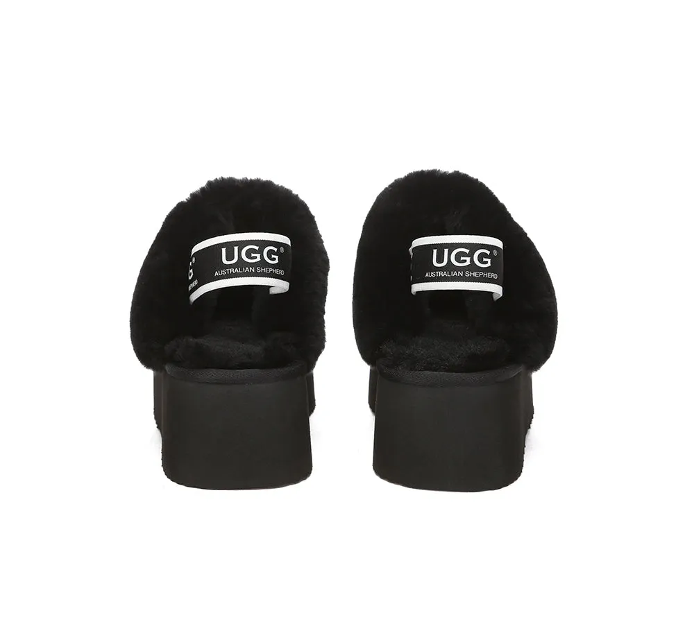 Slingback Platform Slippers Muffin Plus