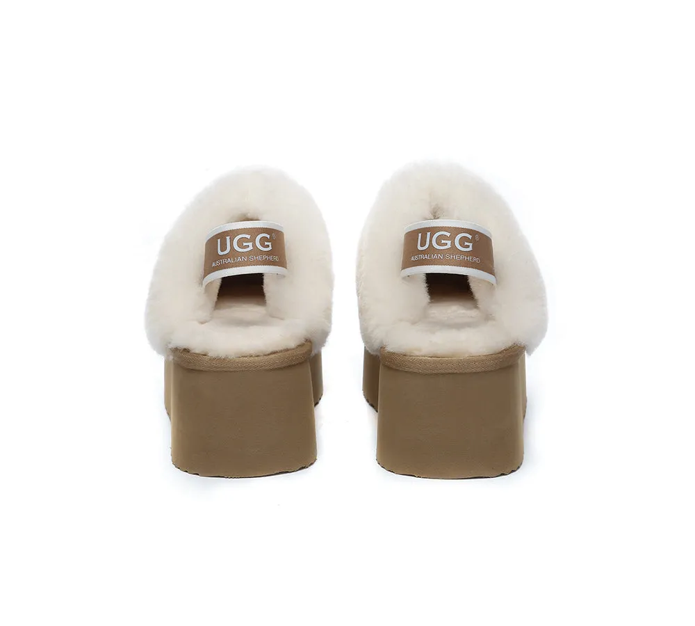 Slingback Platform Slippers Muffin Plus