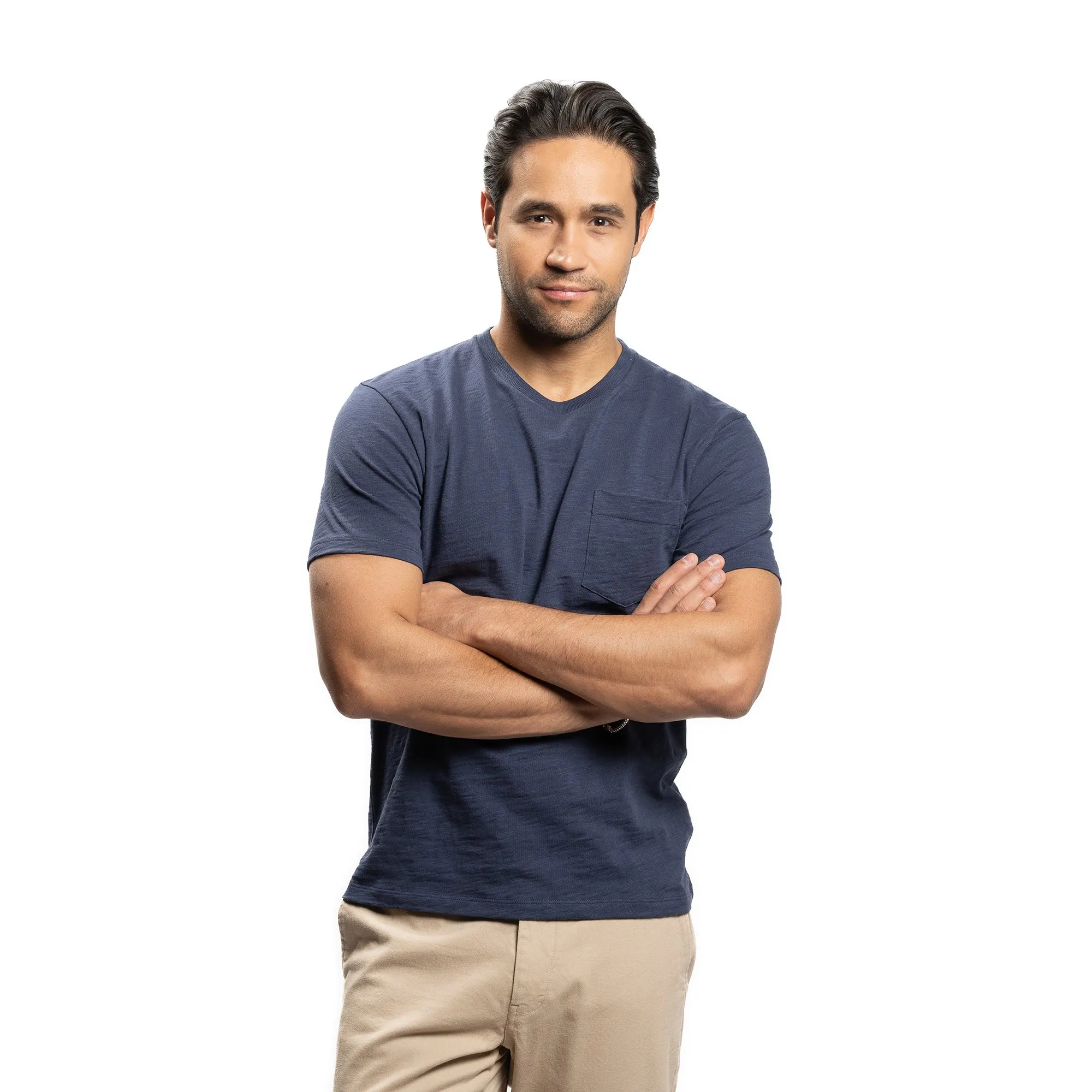 Slub Pocket T-Shirt - Navy