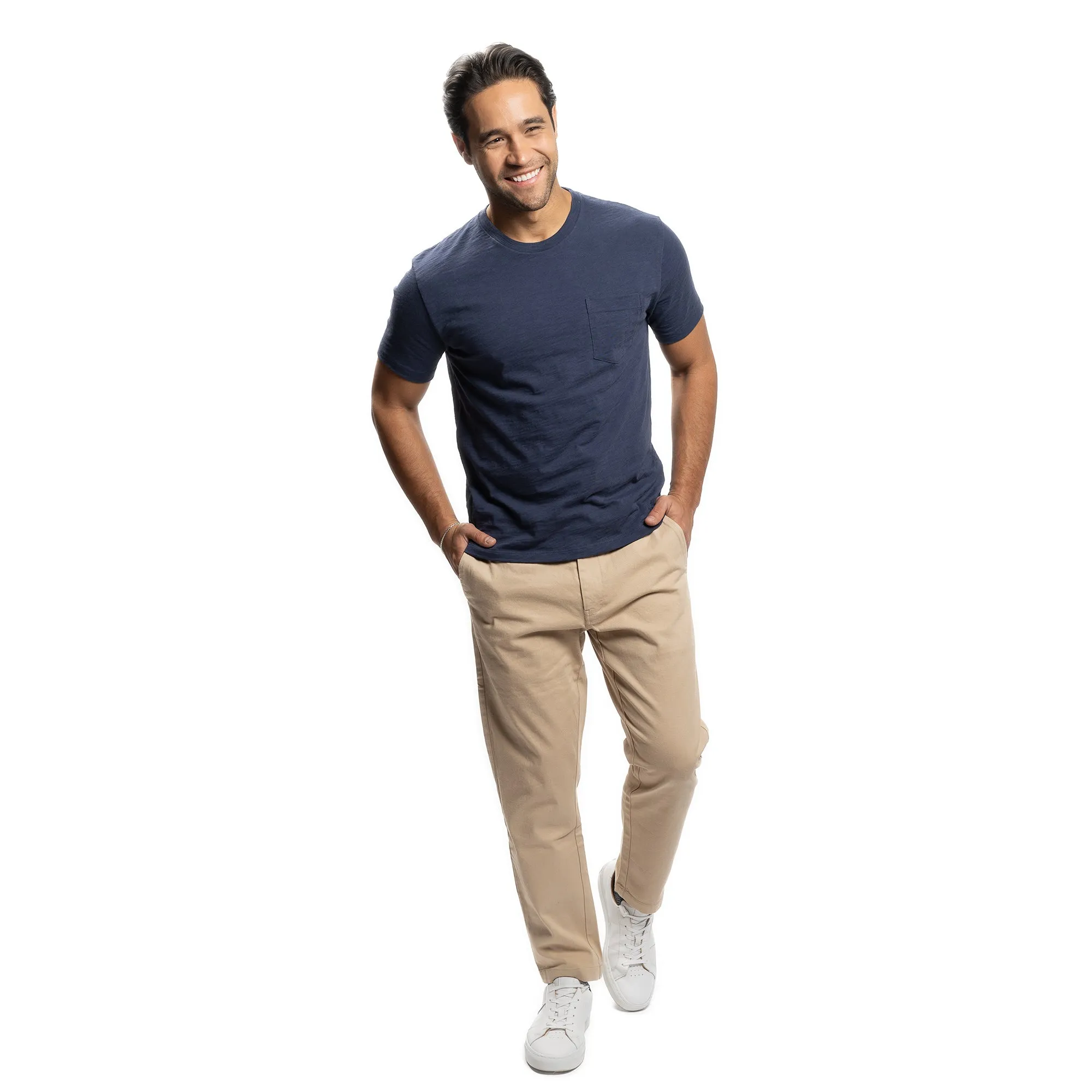 Slub Pocket T-Shirt - Navy