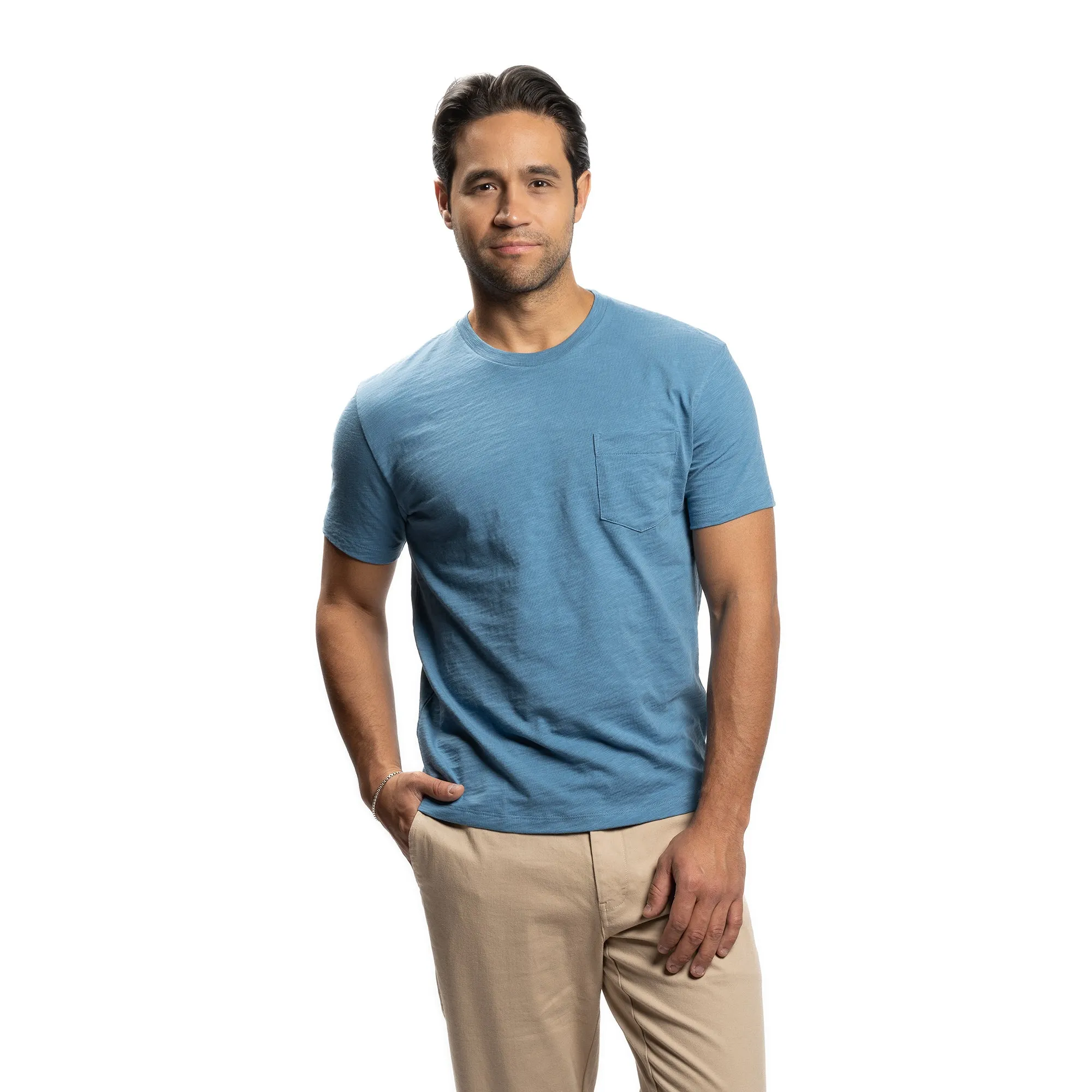 Slub Pocket T-Shirt - Slate