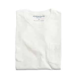Slub Pocket T-Shirt - White
