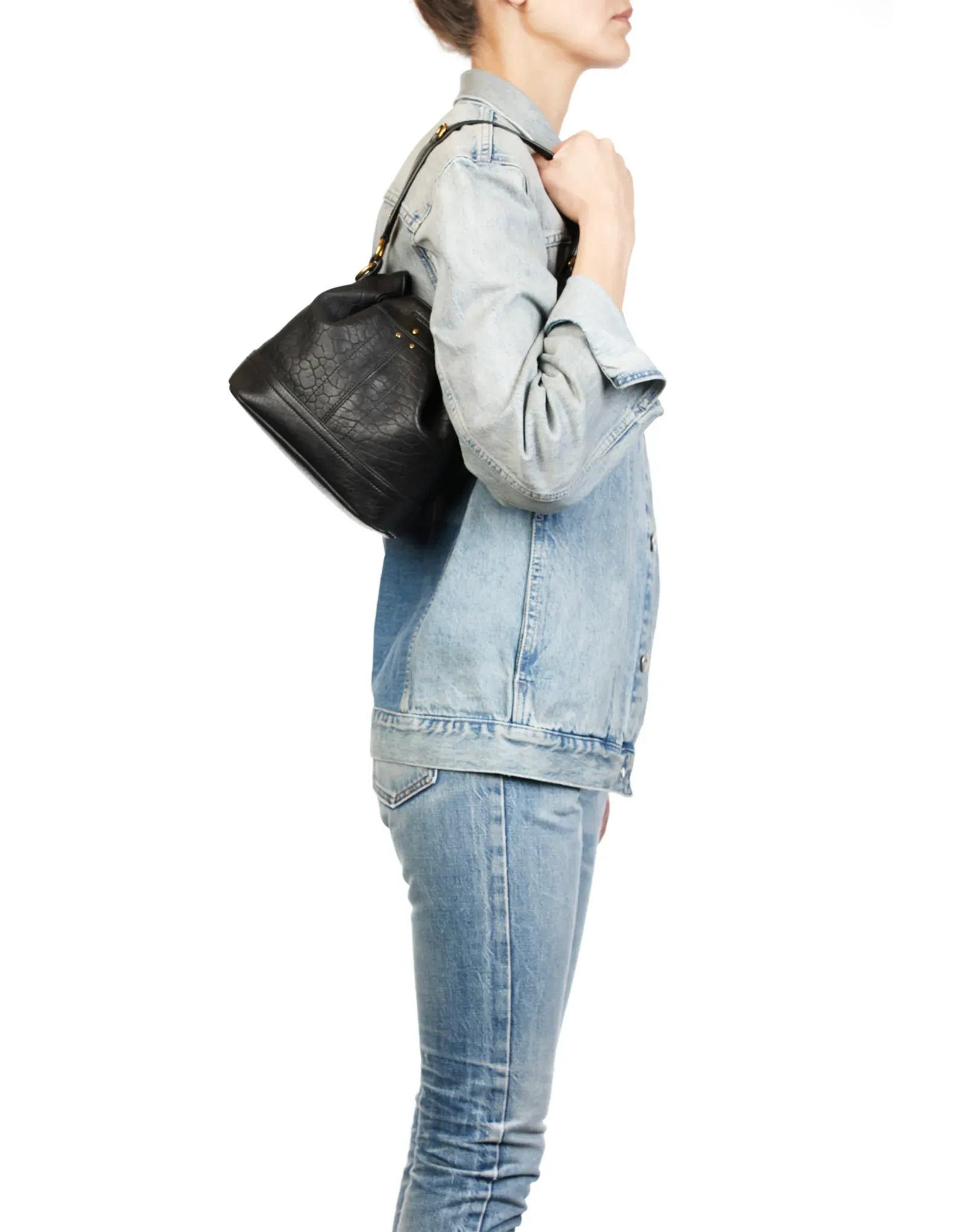 Small Ben Handbag in Bubble Noir