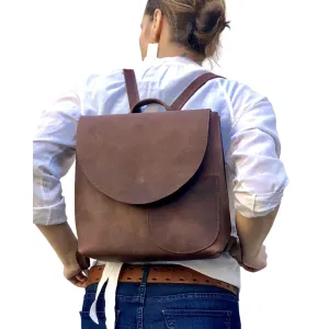 Small brown backpack, travel bag