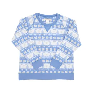 Smitty Sweatshirt - Fairisle Flurries (Blue)