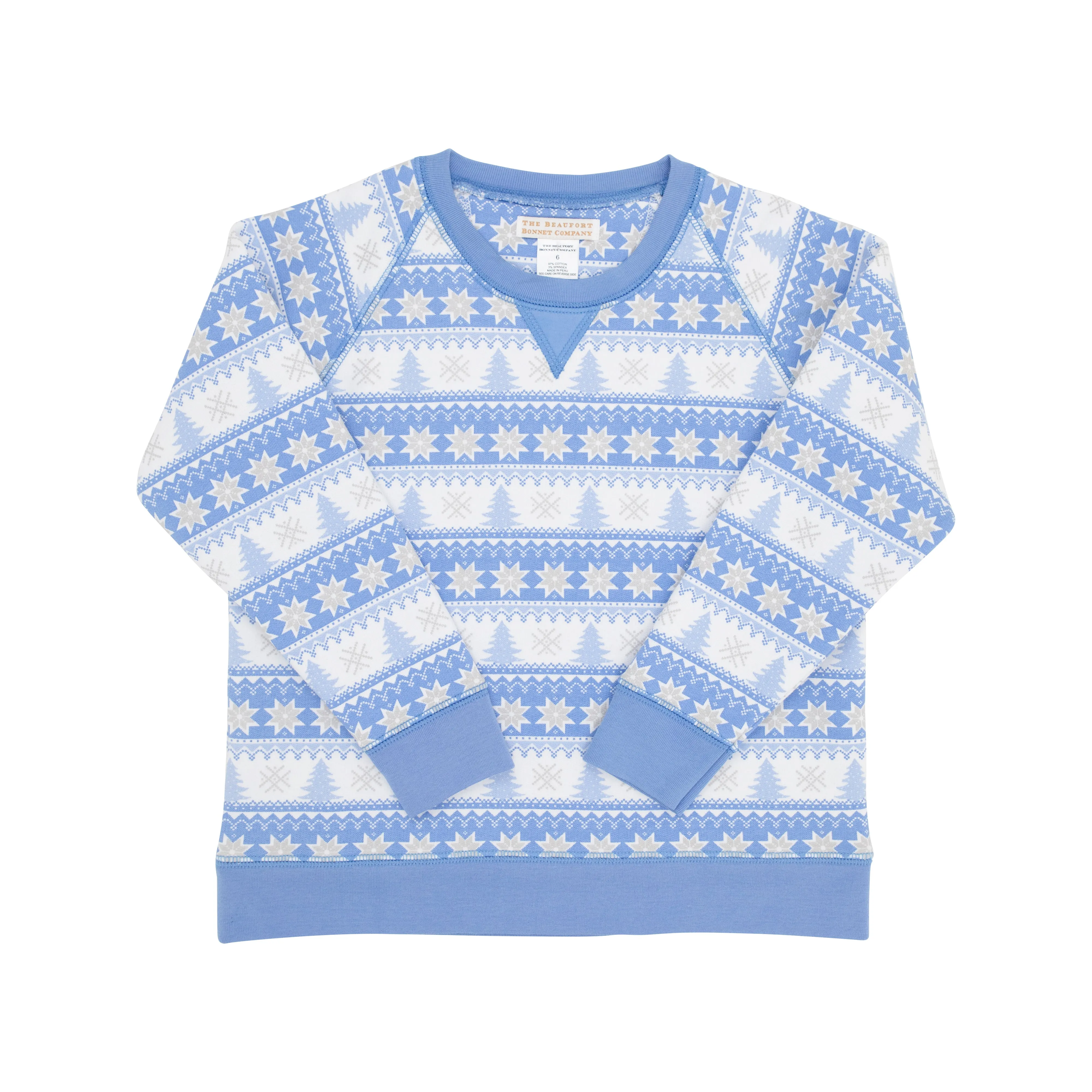 Smitty Sweatshirt - Fairisle Flurries (Blue)