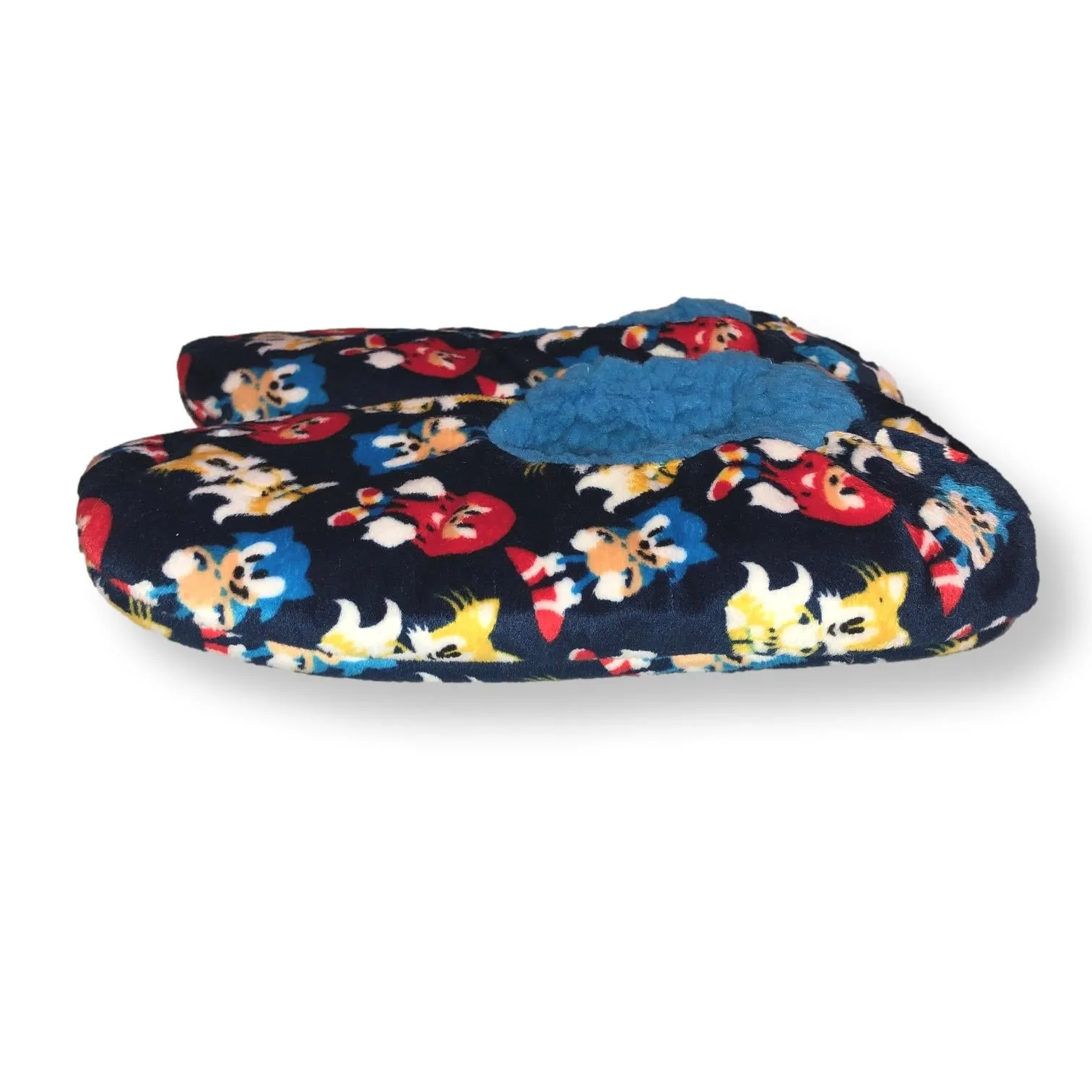 Sonic Boys Slippers Sonic the Hedgehog Kids Fuzzy House Shoes