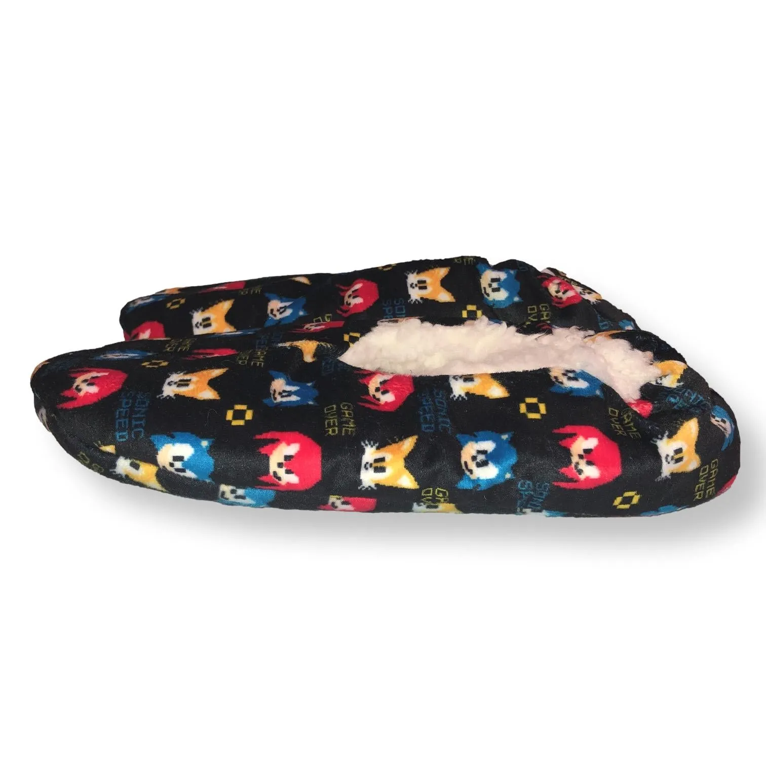 Sonic Boys Slippers Sonic the Hedgehog Kids Fuzzy House Shoes