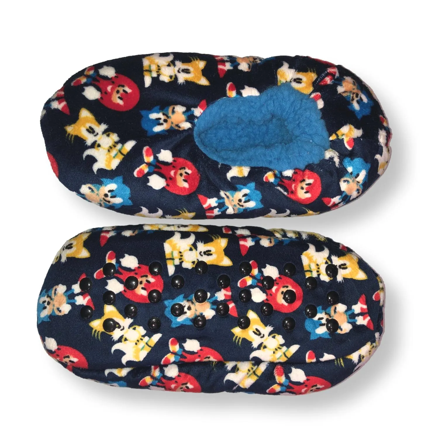 Sonic Boys Slippers Sonic the Hedgehog Kids Fuzzy House Shoes