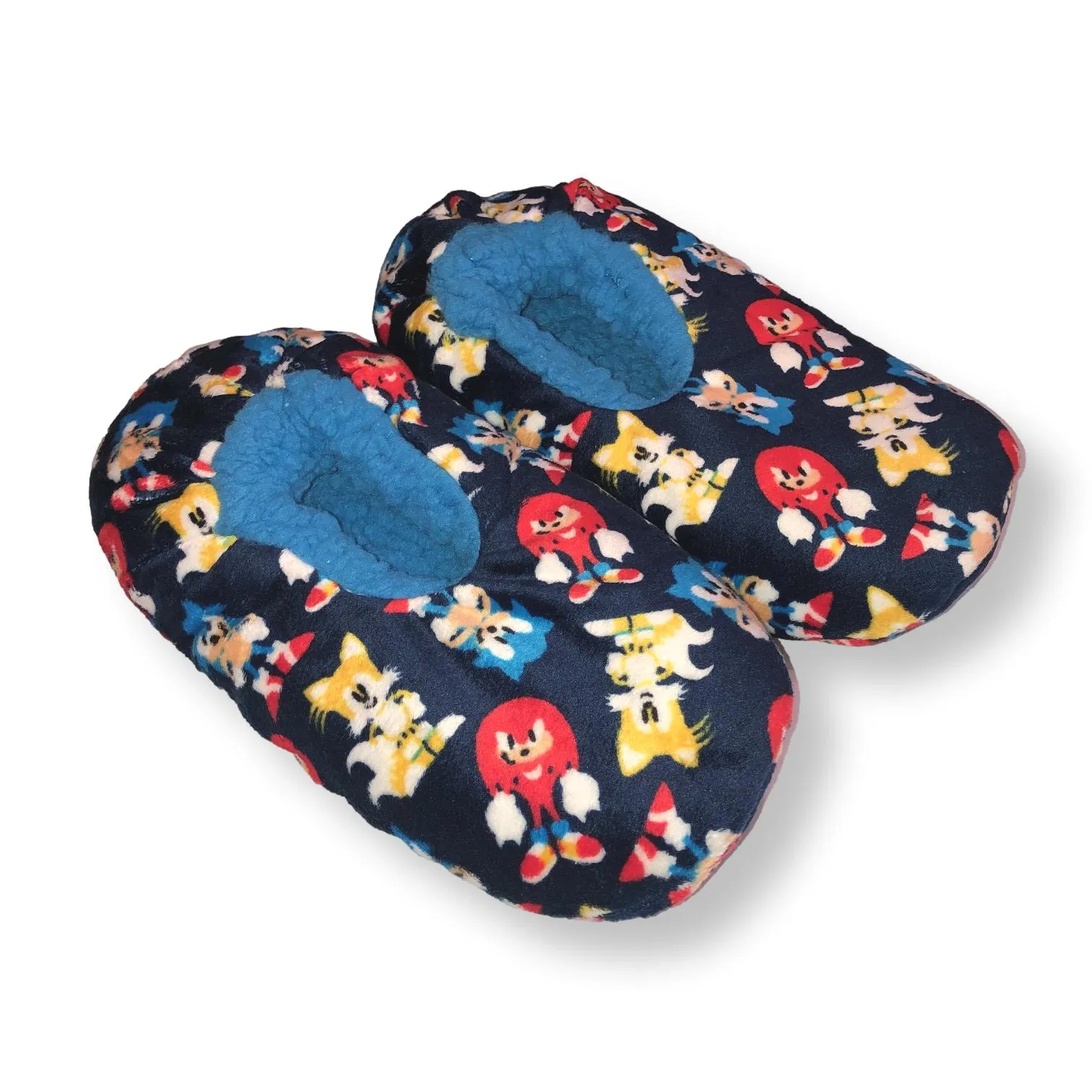 Sonic Boys Slippers Sonic the Hedgehog Kids Fuzzy House Shoes
