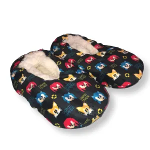 Sonic Boys Slippers Sonic the Hedgehog Kids Fuzzy House Shoes