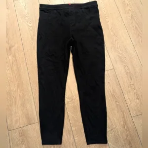 SPANX Plus Size 1X Black Denim Pull On High Rise Jegging Skinny Jeans