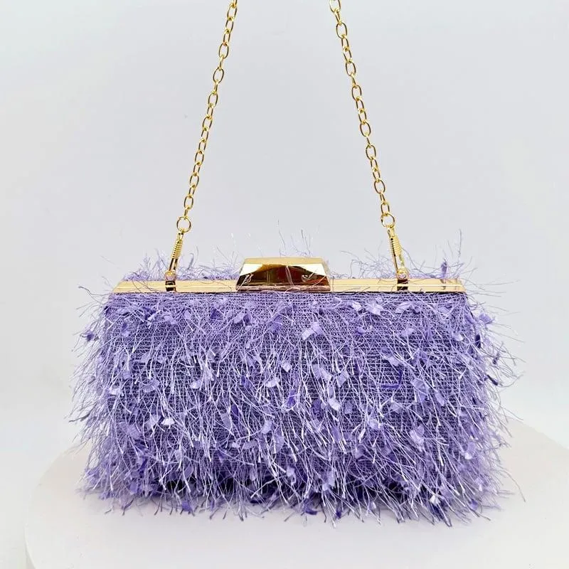 SQUARE TASSEL CLUTCH
